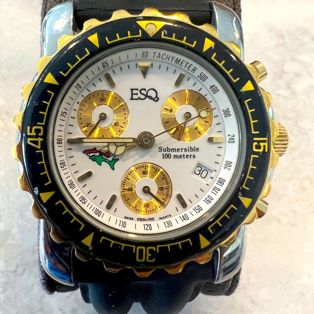 ESQ by Movado dress dive watch.  Mid-1990s